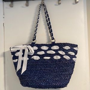 Woven Blue Bag